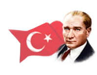 Mustafa Kemal Atatürk ve Türk bayrağı
