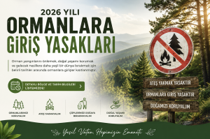 2026 Yılı Ormanlara Giriş Yasakları